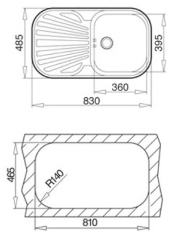 Кухонная мойка Teka Stylo 1B 1D полированная