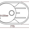 Кухонная мойка Tolero R-116 (серый)