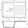 Кухонная мойка GranFest QUARZ Z-78 (темно-серый)