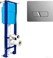 Система инсталляции SIAMP Bcu Ingenio с панелью Cut (матовый хром)