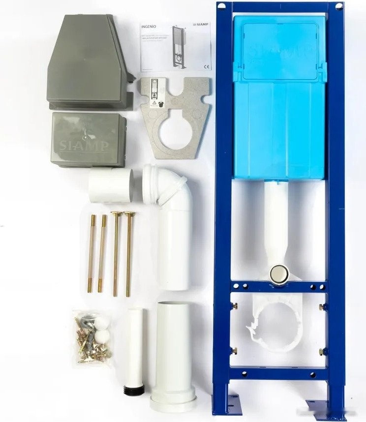 Система инсталляции SIAMP Bcu Ingenio с панелью Cut (матовый хром)