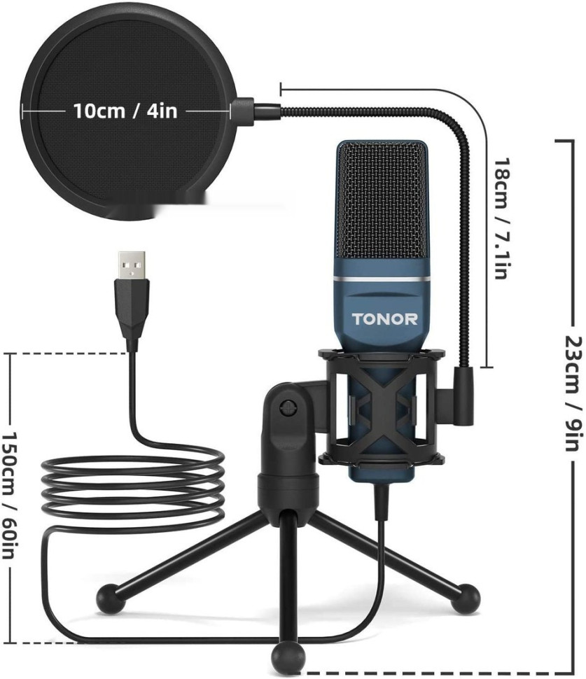 Проводной микрофон Tonor TC-777