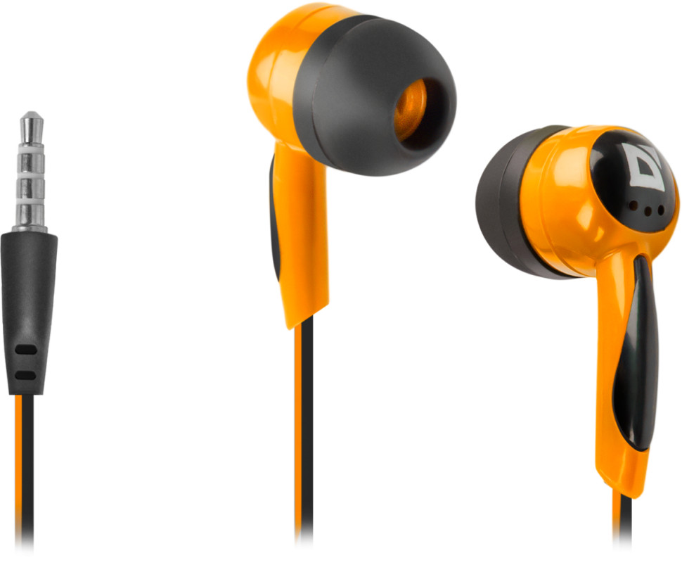Наушники Defender Basic 604 (Black + orange)