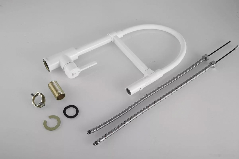 Смеситель Rose R133C (белый)
