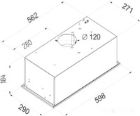 Вытяжка Ciarko Brutto 600 (нержавеющая сталь)