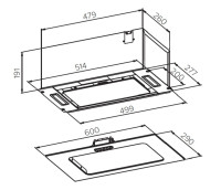Вытяжка Germes Bravo Push 60 (Black)