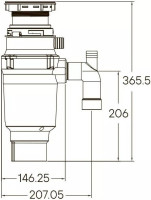 Измельчитель пищевых отходов Paulmark Intenso-400