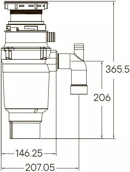Измельчитель пищевых отходов Paulmark Intenso-400