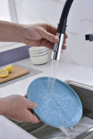 Смеситель Paulmark Halt HA214021-CR (хром/черный)