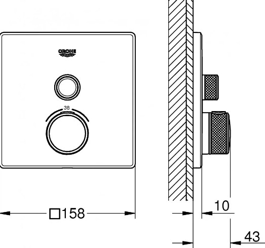 Смеситель Grohe SmartControl 29149000