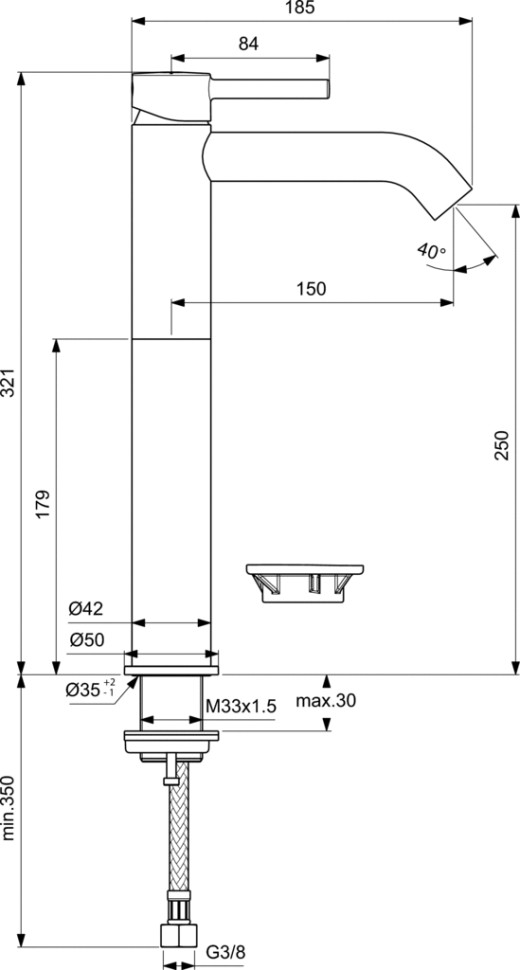 Смеситель Ideal Standard Ceraline BC269AA