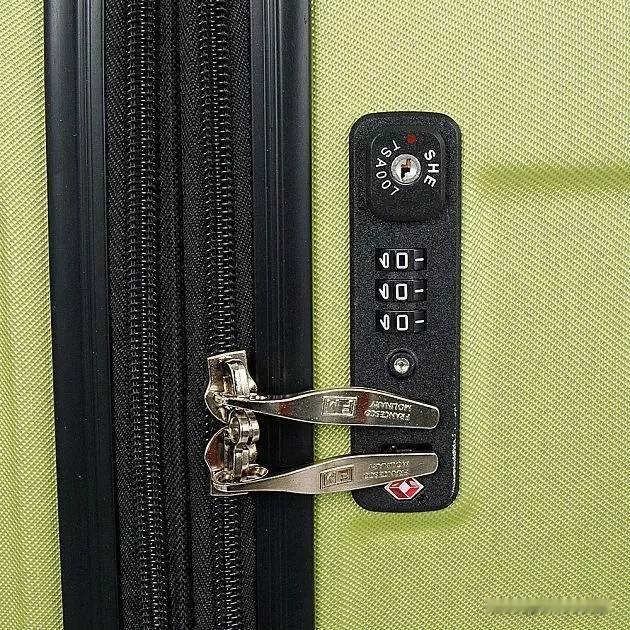 Чемодан-спиннер Francesco Molinary 336-161426/3-20 (салатовый)