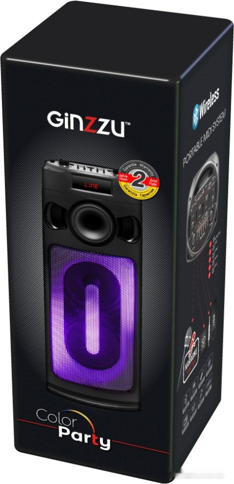 Колонка для вечеринок Ginzzu GM-228