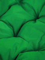 Кресло M-Group Кокос на подставке 11590104 (белый ротанг/зеленая подушка)