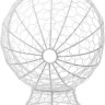 Кресло M-Group Кокос на подставке 11590104 (белый ротанг/зеленая подушка)