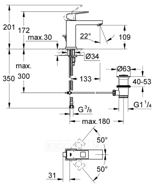 Смеситель Grohe Eurocube 23445000