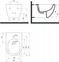Биде Deante Peonia CDE 6BPW