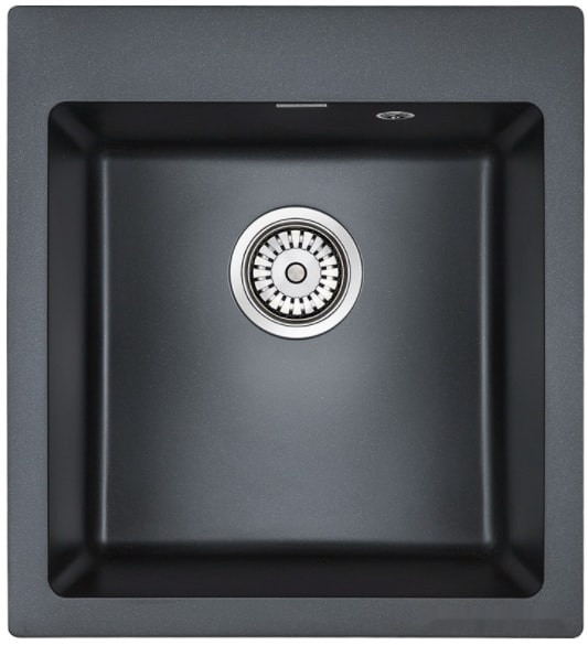 Кухонная мойка Paulmark Zemar PM104651-BLM черный металлик