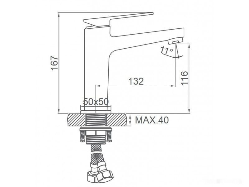 Смеситель Ledeme L1078U