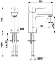 Смеситель Armatura Narva Black 5222-815-81