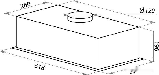 Вытяжка HOMSair Crocus Push 52 черный