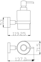 Дозатор для жидкого мыла Slezak RAV Colorado COA0303Z