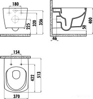 Унитаз Creavit Elegant EG321-11CB00E-0000