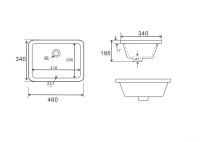 Умывальник Uptrend Tremo (глянцевый белый) TR4070