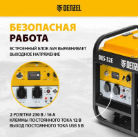 Генератор Denzel DES32E (94412)