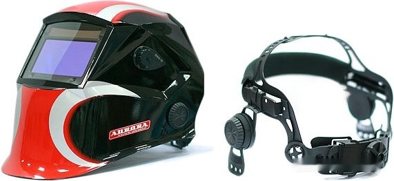 Сварочная маска Aurora Sun-7 (черный/белый/красный)