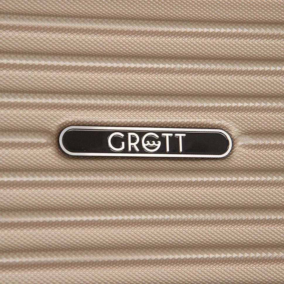 Чемодан Grott 340-619/3-20GLD (золотой)