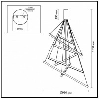 Люстра подвесная Odeon Light Cometa 3860/96L