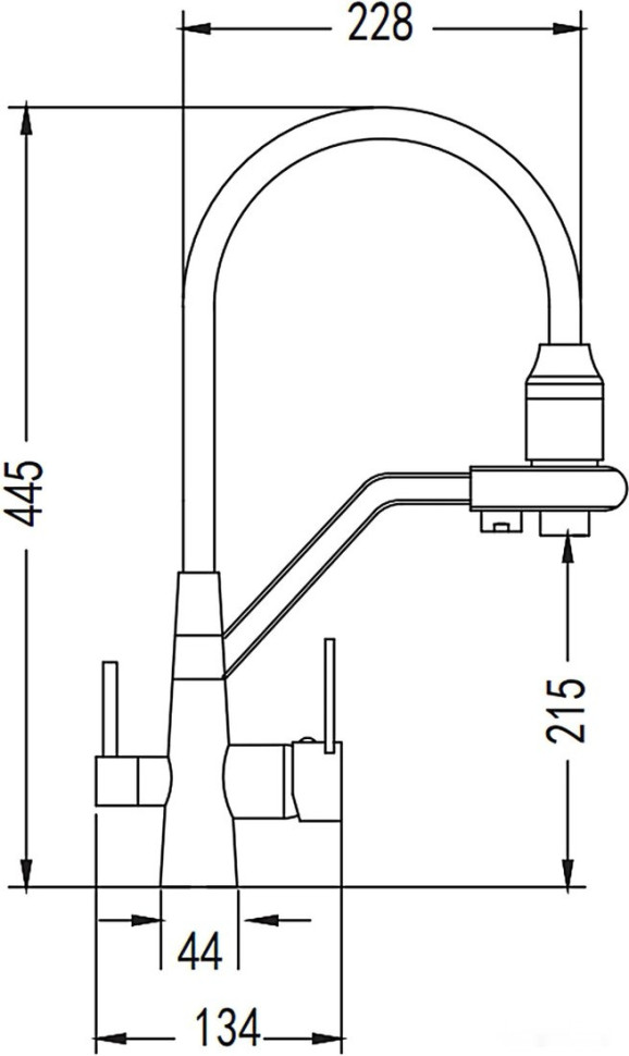 Смеситель Rose R558C