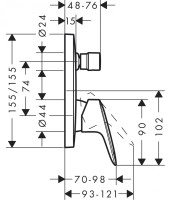 Смеситель Hansgrohe Logis 71405000