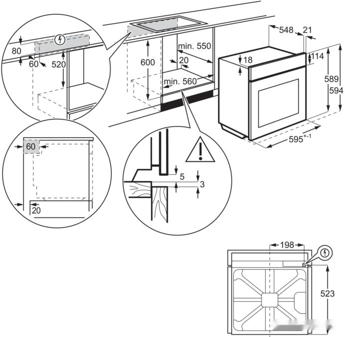 Духовой шкаф Electrolux OEM3H40TX