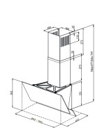 Вытяжка Monsher ROUEN 60 Noir Verre