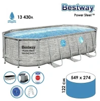 Каркасный бассейн Bestway Power Steel 56716 (549х274х122см)