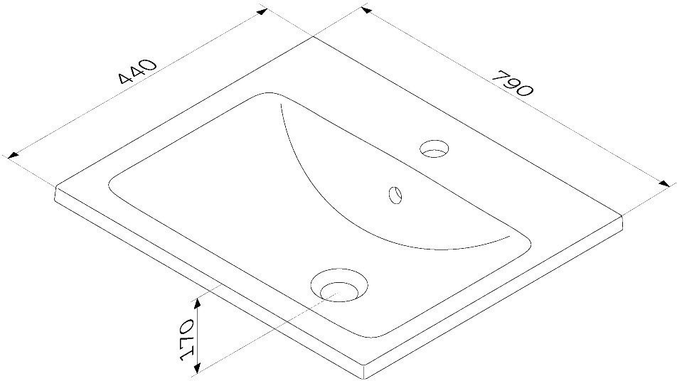 Умывальник Am.Pm X-Joy M85AWCC0802WG64 (белый глянец)