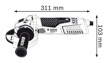Угловая шлифмашина Bosch GWS 15-125 CIX Professional
