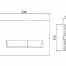 Панель смыва BelBagno Marmi BB012-MR-NERO.M