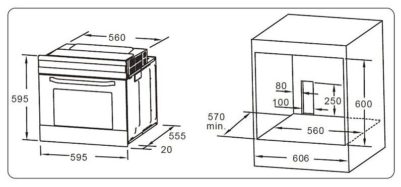 Духовой шкаф Evelux EO 610 B
