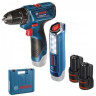 Дрель-шуруповерт Bosch GSR 120-LI Professional 06019G8004 (с 2-мя АКБ, кейс)