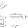 Умывальник Am.Pm Gem M90WCC0602BM