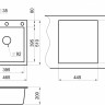 Кухонная мойка Granula 4651 (графит)