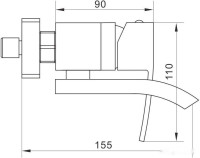 Смеситель Rose R1552F