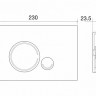 Панель смыва BelBagno Sfera BB015-SR-CHROME