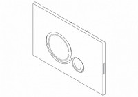 Панель смыва BelBagno Sfera BB015-SR-CHROME
