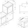 Духовой шкаф Krona Marmo 45 BL