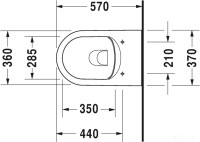 Унитаз Duravit ME by Starck 45290900A1