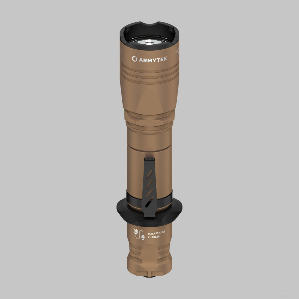 Фонарь Armytek Dobermann Pro Magnet USB Sand (теплый свет)